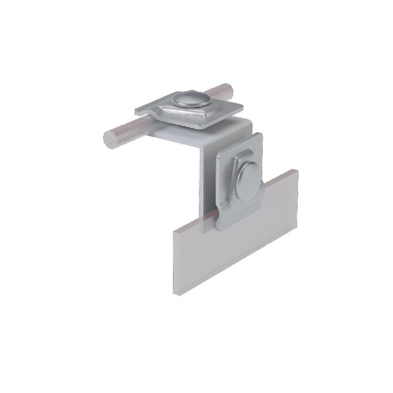 Держатель фальцевый FD-H50-D5-10 CU H=50мм для прутка d5-10мм медь КМ MA0222