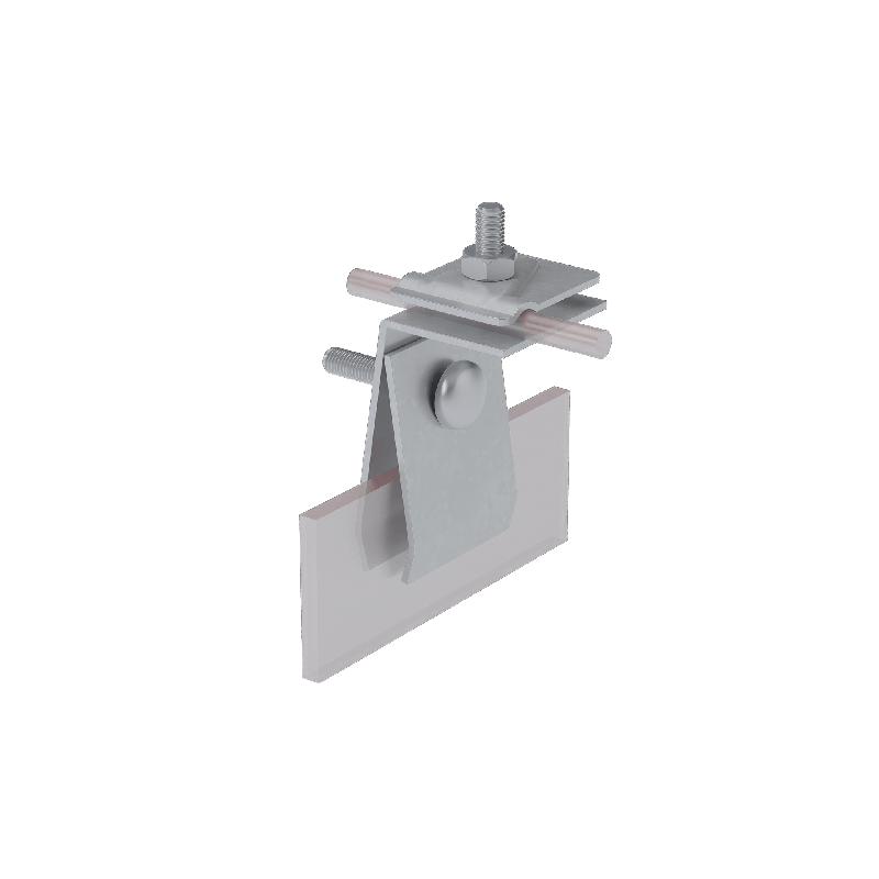 Держатель фальцевый FD-H70-D5-10 CU H=70мм для прутка d5-10мм медь КМ MA0212