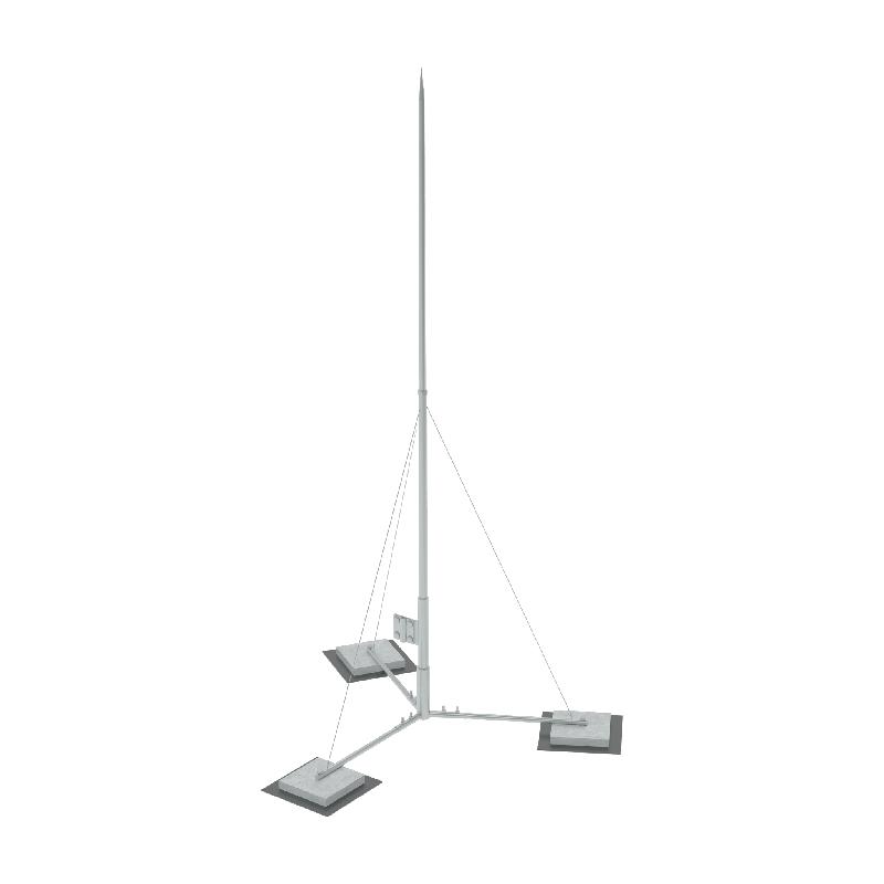 Мачта вольностоящая молниеприемная составная RTVMR-H7.1 HD H=7.1м разборное осн. сталь гор. оцинк. КМ MA0394