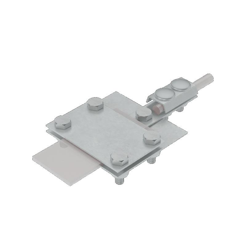 Соединитель контрольный универсальный UKS-B40-D5-8 HD полоса до 40мм пруток d5-8мм сталь гор. оцинк. КМ MA0078