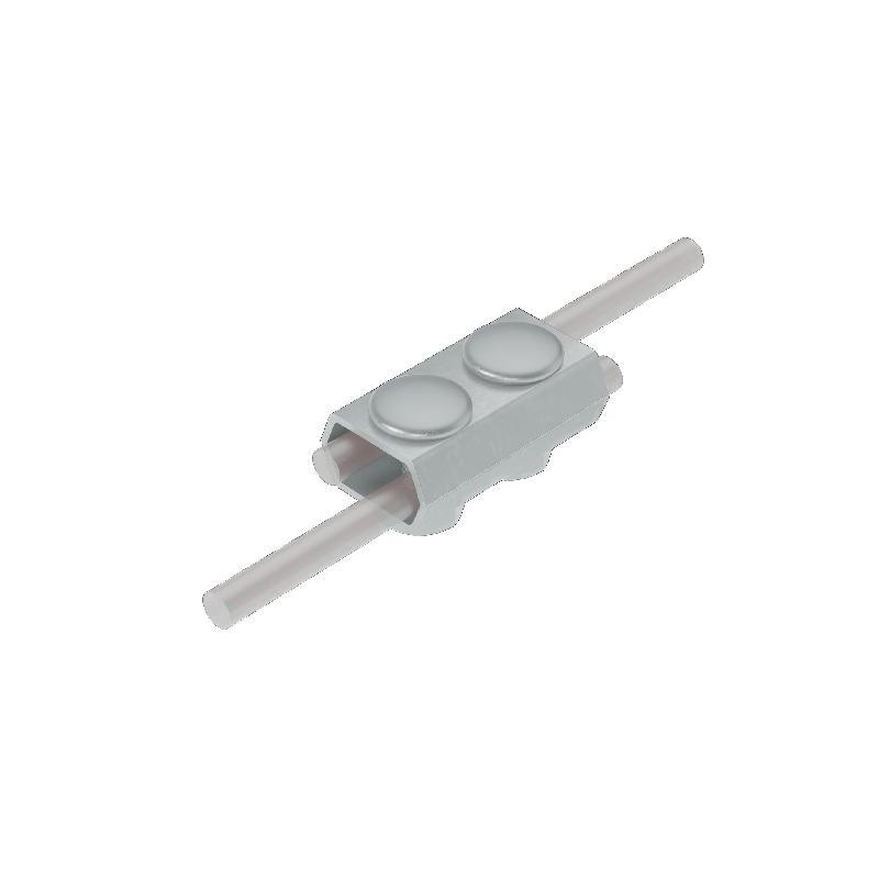 Соединитель параллельный PS-D5-8 HD для прутка d5-8мм сталь гор. оцинк. КМ MA0058