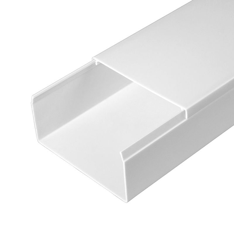 Кабель-канал 80х40 L2000 с двойн. замком бел. Промрукав PR03.0057