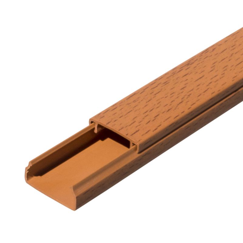 Кабель-канал 20х10 L2000 с двойн. замком бук Промрукав PR03.0196