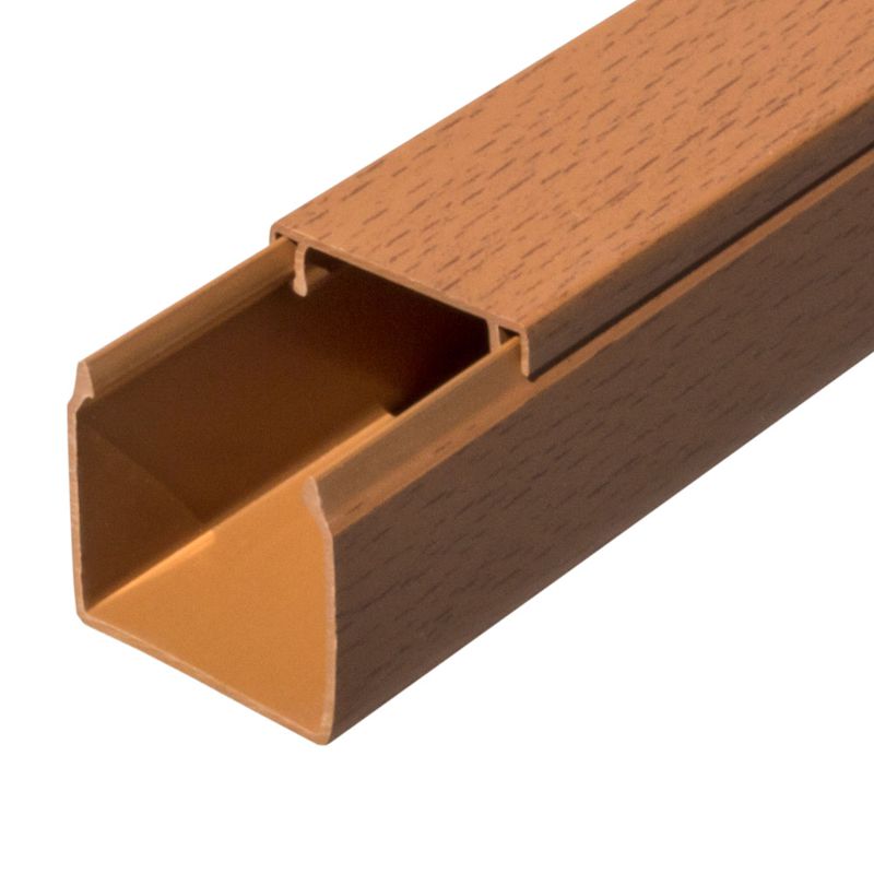 Кабель-канал 40х40 L2000 с двойн. замком бук Промрукав PR03.0201