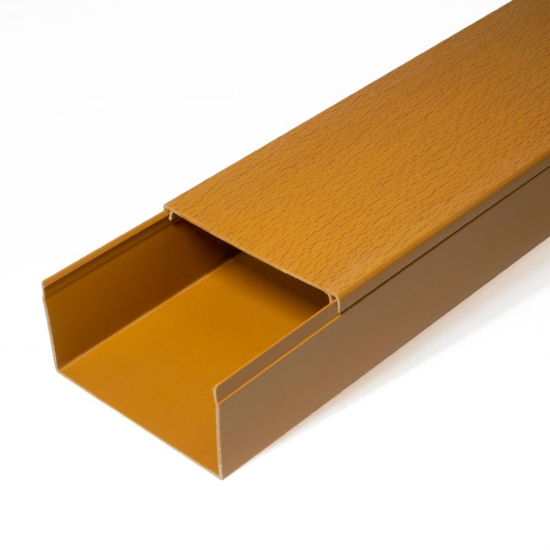 Кабель-канал 80х60 L2000 с двойн. замком бук Промрукав PR03.0205