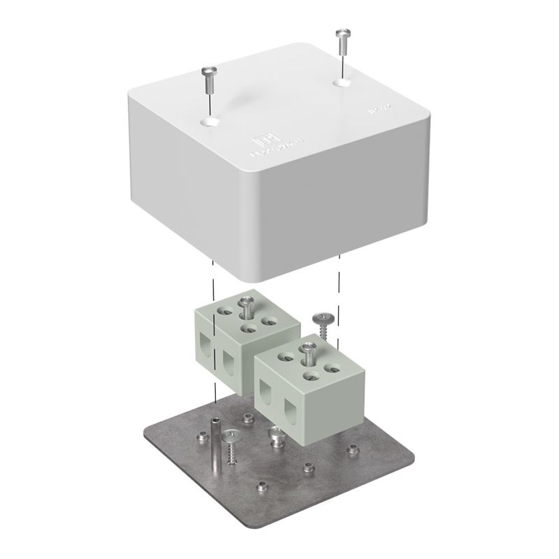 Коробка огнестойкая для кабель-канала 40-0460-FR16.0-4 Е15-Е120 85х85х45 Промрукав 40-0460-FR16.0-4