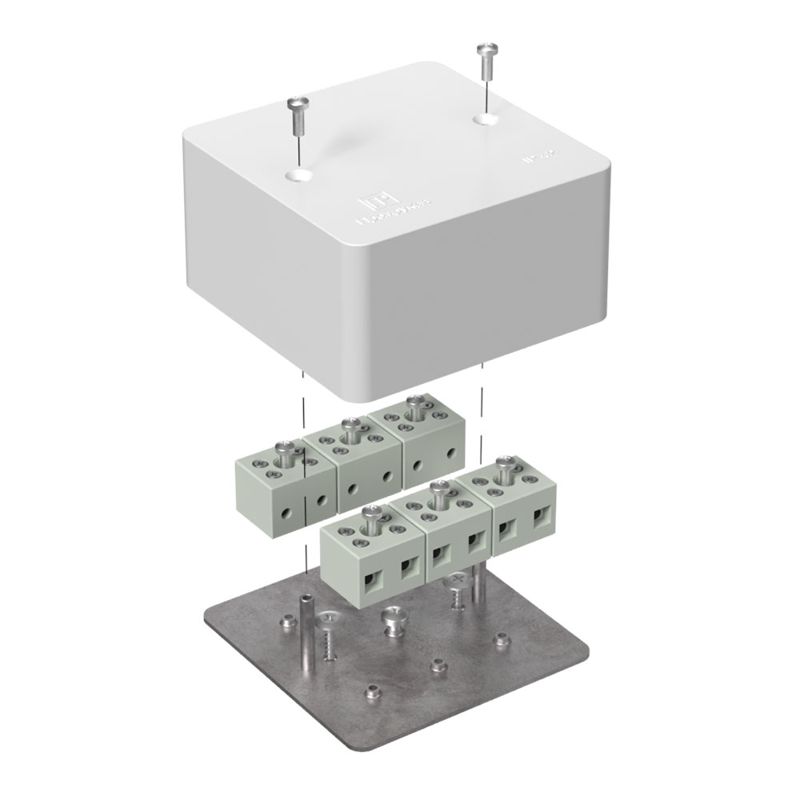 Коробка огнестойкая для кабель-канала 40-0460-FR6.0-12 Е15-Е120 85х85х45 Промрукав 40-0460-FR6.0-12