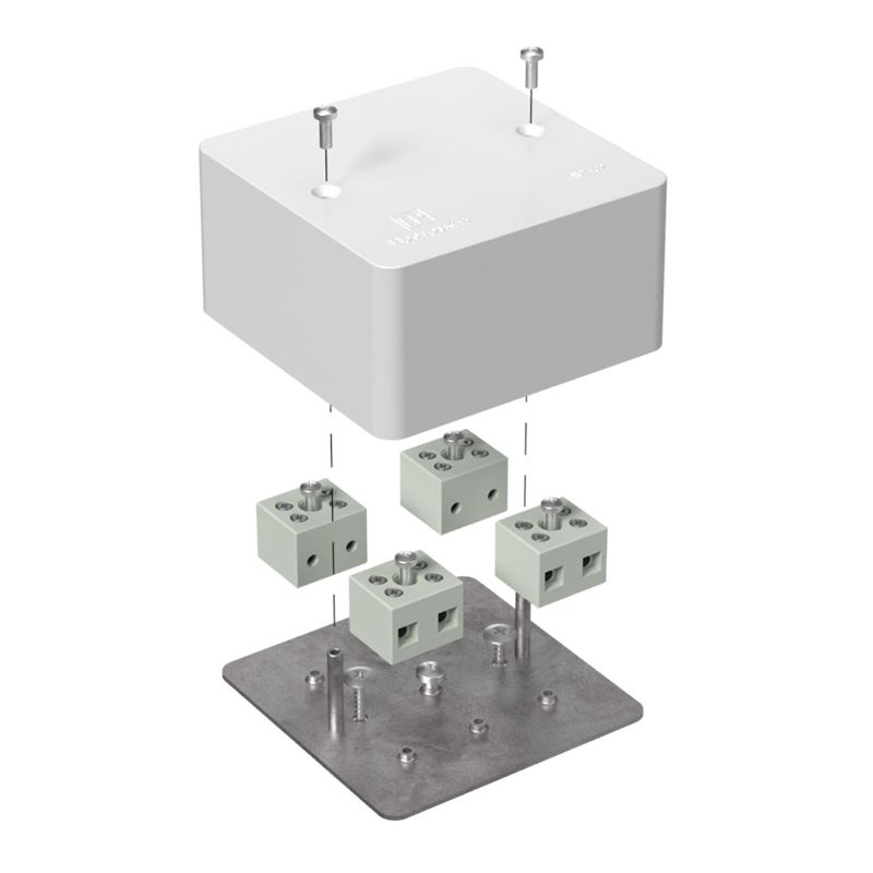 Коробка огнестойкая для кабель-канала 40-0460-FR6.0-8 Е15-Е120 85х85х45 Промрукав 40-0460-FR6.0-8
