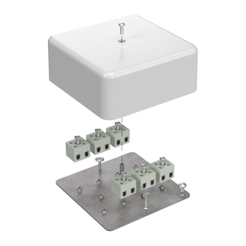 Коробка огнестойкая для кабель-канала 40-0470-FR2.5-12 Е15-Е120 103х103х45 Промрукав 40-0470-FR2.5-12