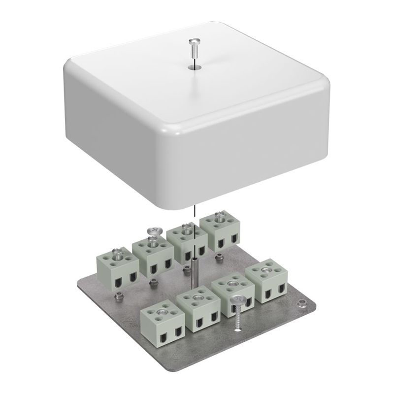 Коробка огнестойкая для кабель-канала 40-0470-FR2.5-16 Е15-Е120 103х103х45 Промрукав 40-0470-FR2.5-16