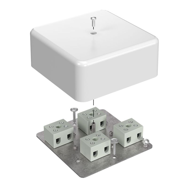 Коробка огнестойкая для кабель-канала 40-0470-FR6.0-8 Е15-Е120 103х103х45 Промрукав 40-0470-FR6.0-8