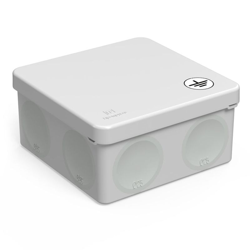 Коробка уравнивания потенциалов ОП 60-0300-У для прямого монтажа двухкомпонентн. безгалогенная (HF) 100х100х50 Промрукав 60-0300-У