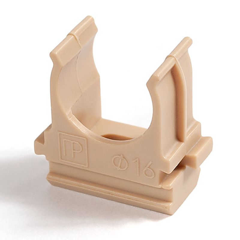 Держатель для труб (клипса) d16мм сосна Промрукав PR13.0048