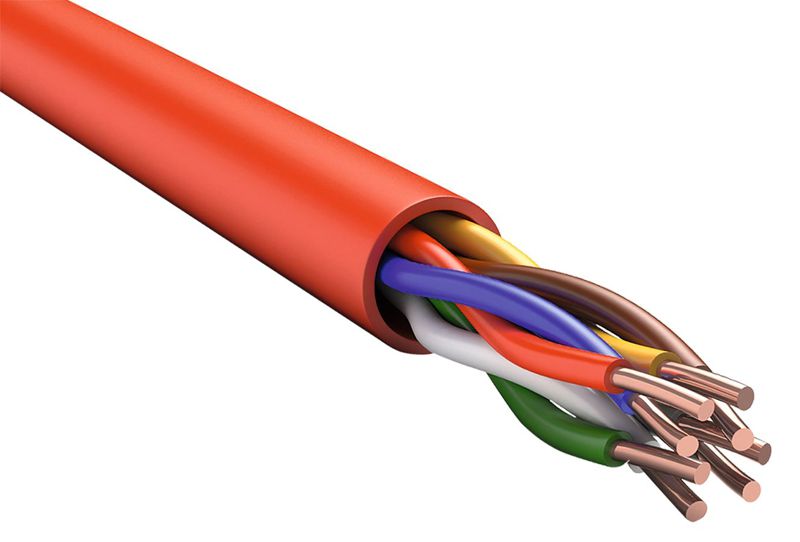 Кабель КПСнг(А)-FRLSLTх 2х2х0.35 красн. (уп.200м) ITK FR1-02-U-3504