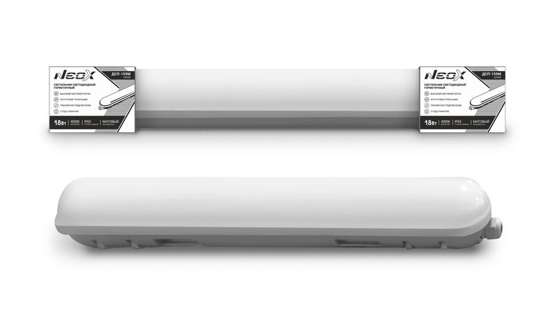 Светильник светодиодный ДСП-159М 18Вт 230В 4000К 105лм/вт 1890лм IP65 герметичный 600мм линкаб. матов. NEOX 4690612038070