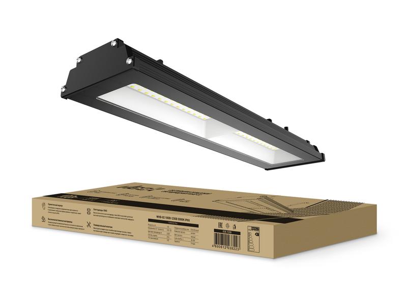 Светильник светодиодный WHB-02 100Вт 230В 5000К 10500лм 105лм/Вт IP65 складской без пульсации NEOX 4690612038223