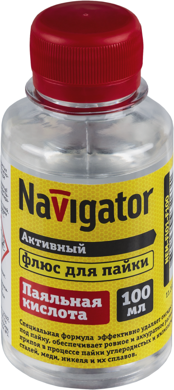 Флюс 93 263 NEM-Fl01-F100 (паяльная кислота; 100 мл) Navigator 93263