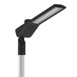 Светильник светодиодный Levante M Urban 80Вт 3000К уличный кронштейн 60мм 1..10В NEMA RAL9005 черн. муар VARTON V1-S1-90760-40U30-6608030