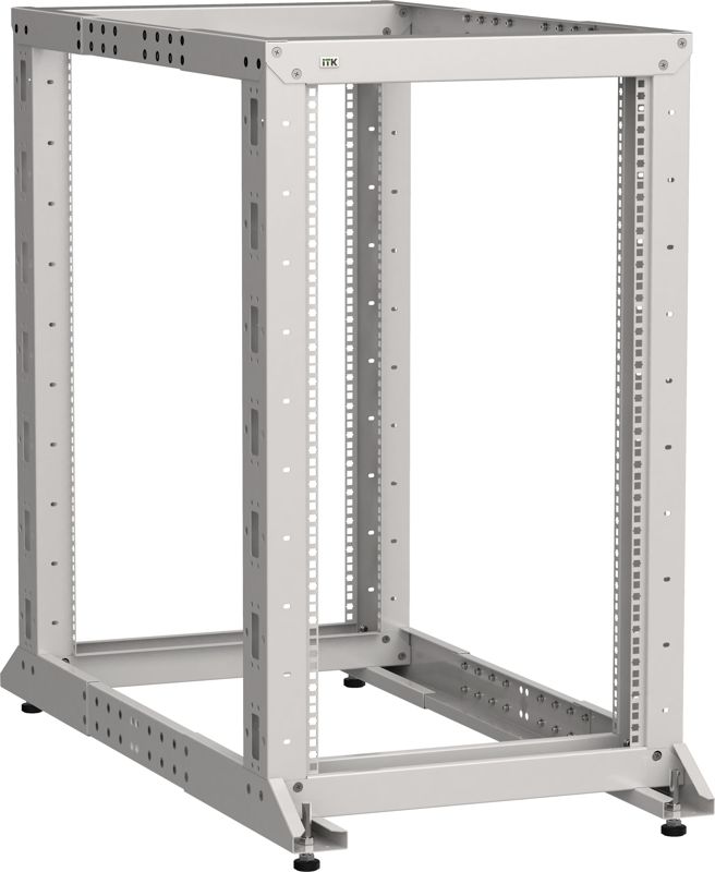 Стойка 2-рамная 24U 600х600-1000мм сер. LINEA F ITK LF35-24U61-2GM
