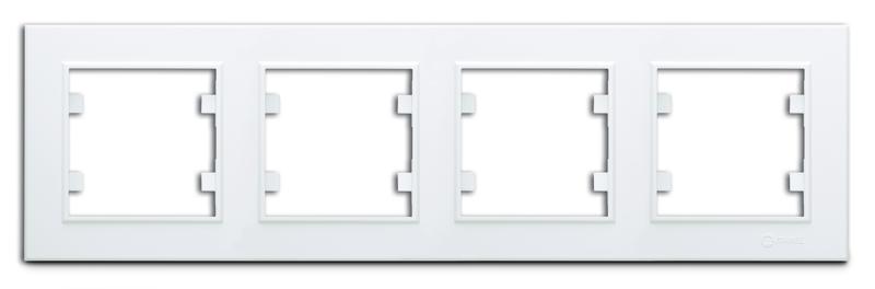 Рамка 4-м Karea горизонт. бел. Makel 56001704