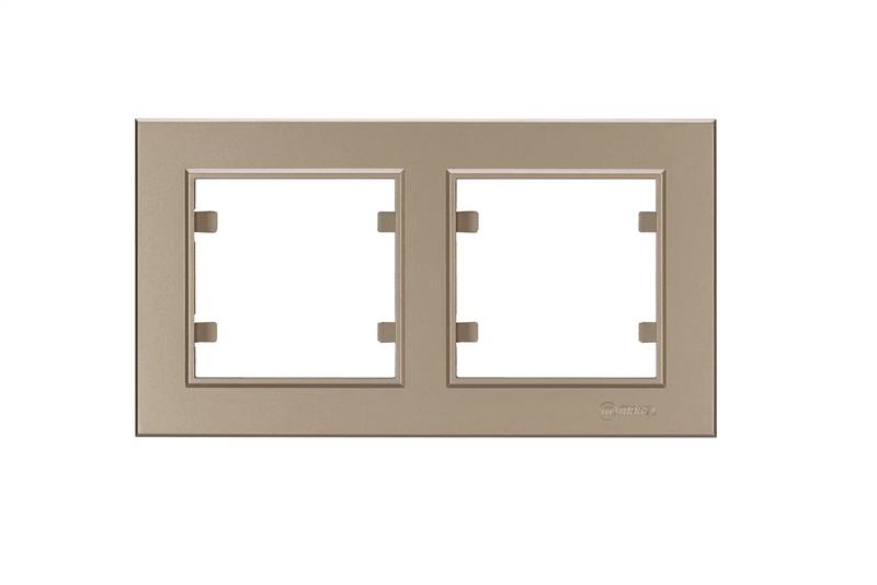 Рамка 2-м Karea горизонт. латунь Makel 56057702