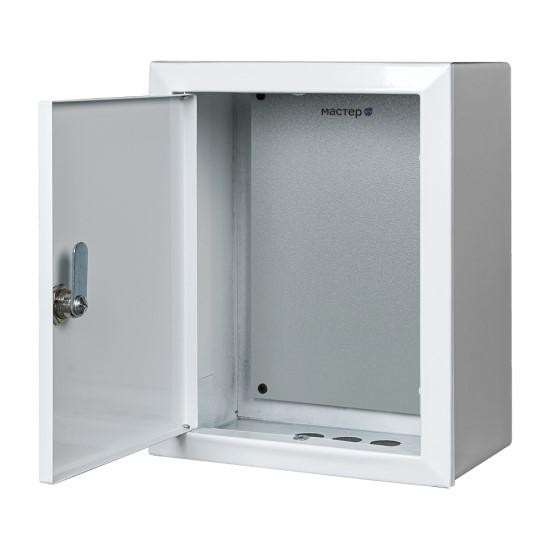 Шкаф монтажный навесной с монтажной панелью 280х330х140мм IP31 МАСТЕР-2 Mastermann 00-00000033