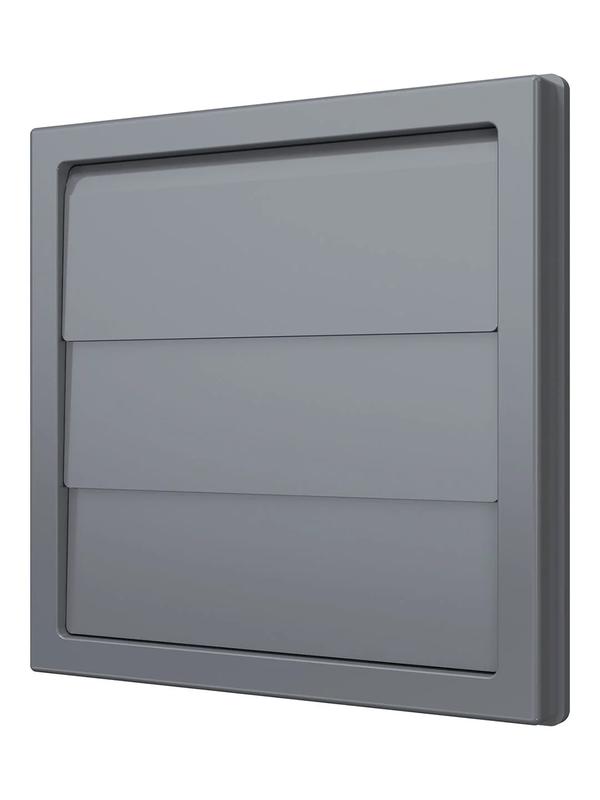 Выход стенной КФ фланец d150/160 жалюзи 190х190 ASA Gray ERA STREETLINE 1919К15.16Ф сер