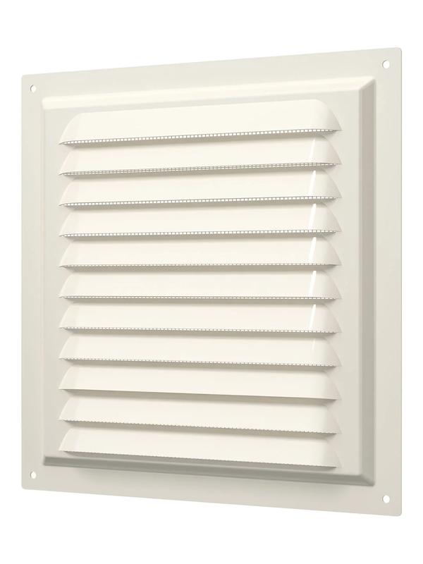 Решетка вентиляционная с покрытием полимерной эмалью с сеткой 200х200 сталь ERA 2020МЭ Ivory