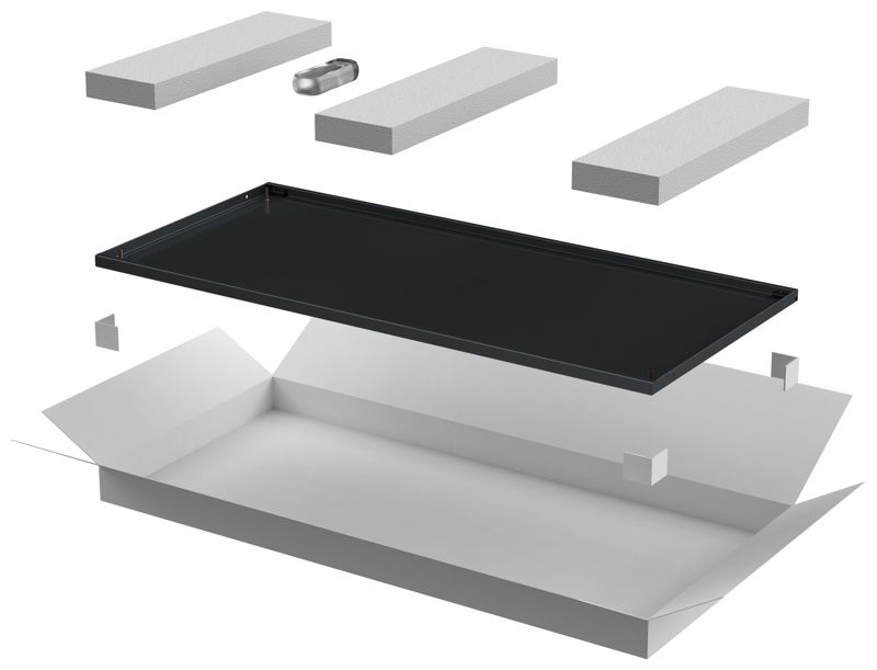 Дверь для шкафа LINEA N 47U 800мм метал. черн. ITK LN05-47U8X-DM