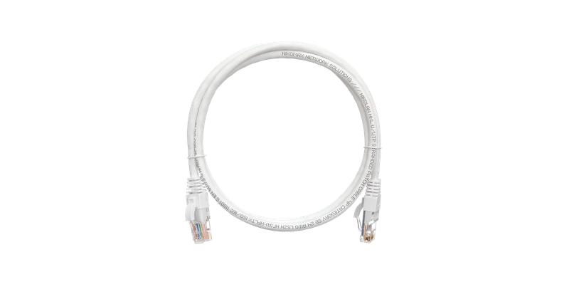 Патч-корд кат.5E U/UTP 4х2х24AWG patch CU LSZH нг(А)-HFLTx 1м бел. NIKOMAX NMC-PC4UD55B-010-C-WT