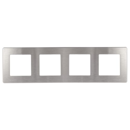 Рамка 4-м 12-5104-03 сатин алюм. Эра Б0052531