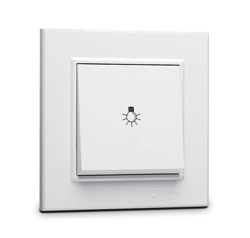 Кнопка таймера 1-кл. СП Karea 10А IP20 бел. Makel 56001004