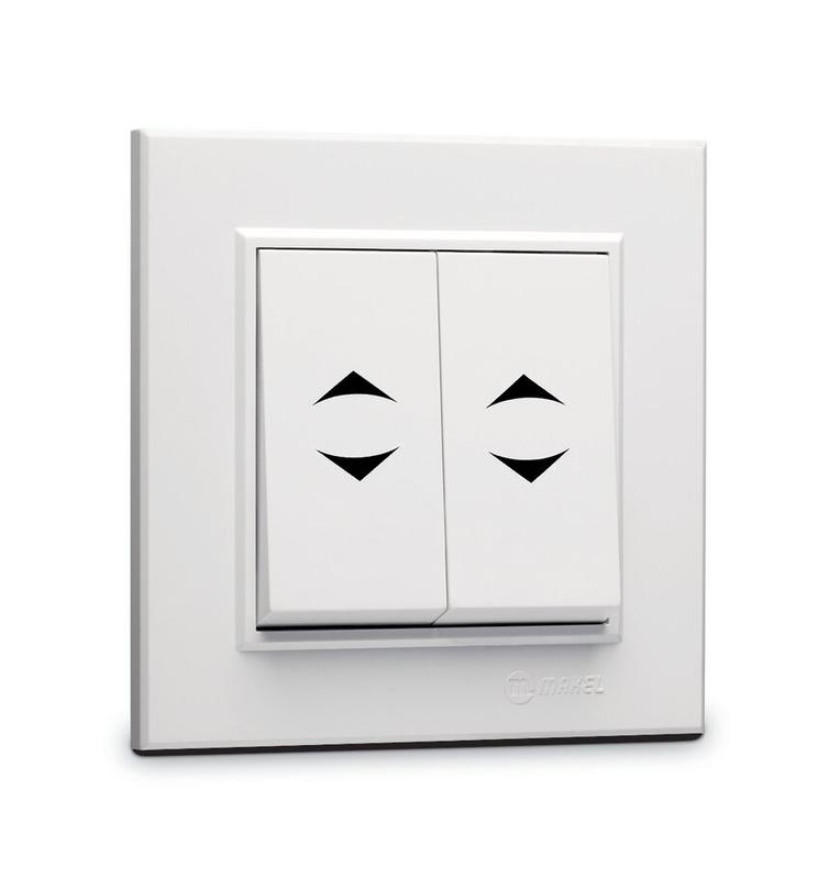 Переключатель 2-кл. СП Karea 10А IP20 бел. Makel 56001026