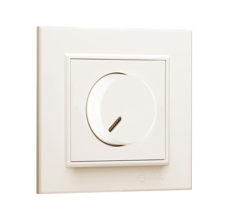 Диммер СП 300Вт Karea IP20 с дистанционным управлением крем. Makel 56010045