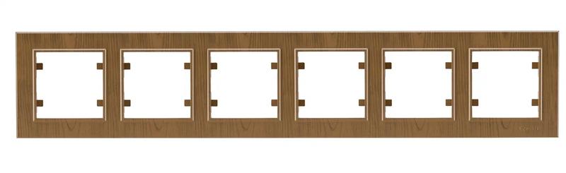 Рамка 6-м Karea горизонт. дуб Makel 56101706