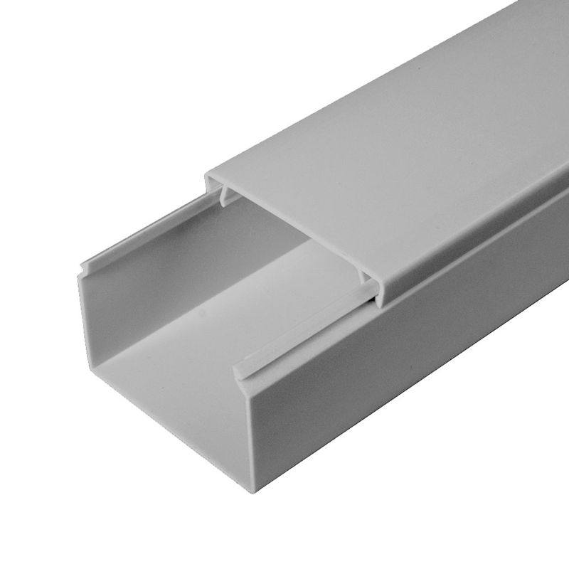 Кабель-канал 60х40 L2000 с двойн. замком сер. Промрукав PR03.0077