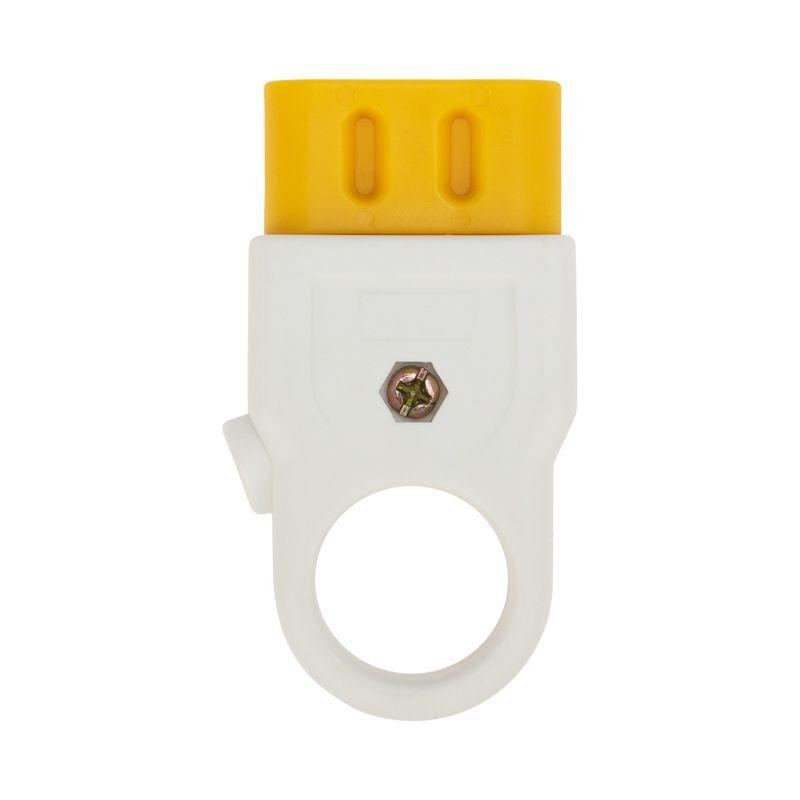 Розетка разборная 6А без заземл. плоская бел. Rexant 11-8526