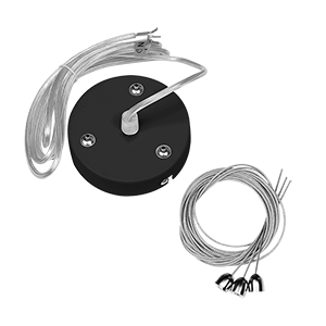 Комплект для подвеса светильников Nimbus и DL черн. RAL9005мр длина троса 4м VARTON V4-A0-90.0040.CBL-0000