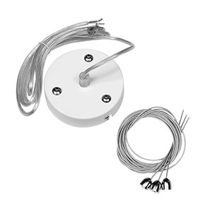 Комплект для подвеса светильников Nimbus и DL бел. RAL9003мр длина троса 2.5м VARTON V4-A0-00.0025.CBL-0000