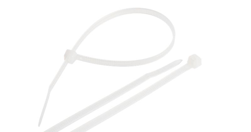 Хомут кабельный 4.5х300 нейлон неоткрыв. бел. (уп.100шт) NIKOMAX NMC-CTN300-45-SL-WT-100