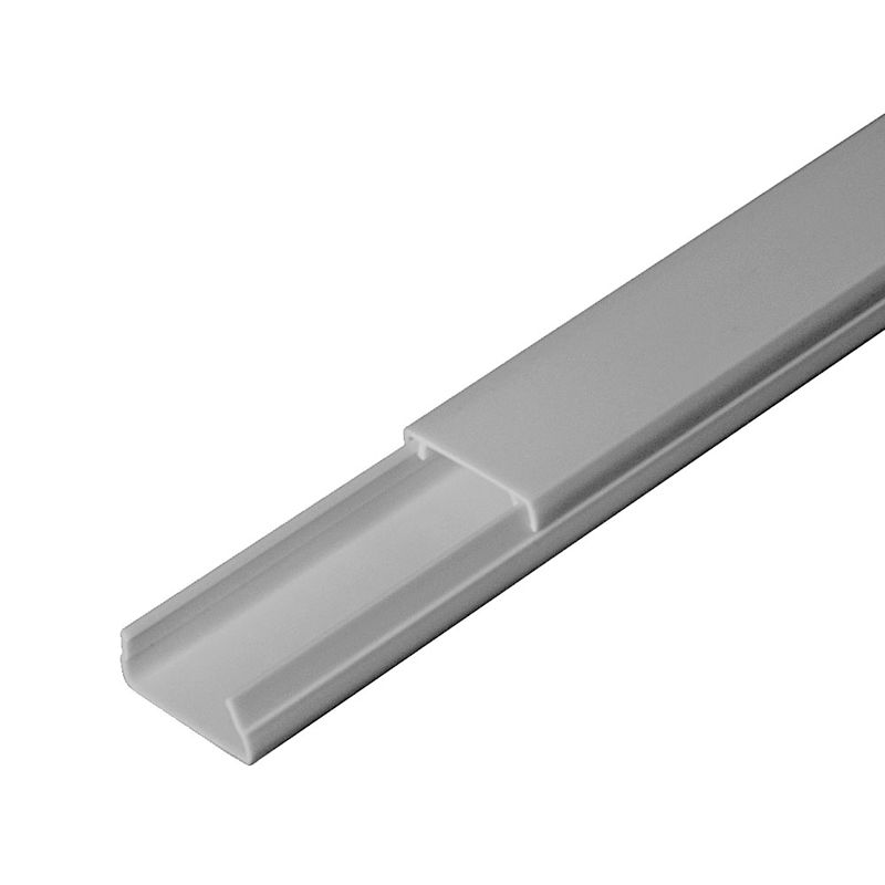 Кабель-канал 20х10 L2000 с двойн. замком сер. Промрукав PR03.0071