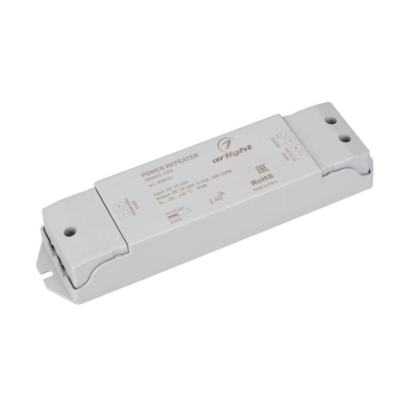 Усилитель SMART-DIM (12-24В 1х15А IP20 пластик Arlight 028142