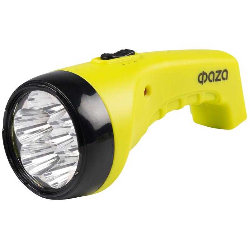 Фонарь аккумуляторный ручной AccuF2-L07-gn 7LED аккум. 4В 0.4А.ч 25проц. (10ч)/100проц. (2.5ч) зел. ФАZА 2857873