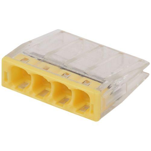 Клемма строительно-монтажная СМК компактная 204 NO-224-24 4-проводная 0.5-2.5кв.мм (уп.100шт) Эра Б0043942