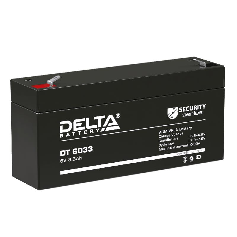 Аккумулятор ОПС 6В 3.3А.ч DT 6033 (125мм) Delta 4614010040032