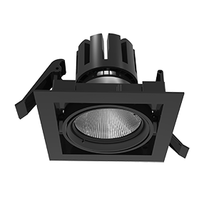 Светильник светодиодный DL-Tetris 165х165х140 40Вт 3000К IP20 35град.поворотный RAL 9005 черн. матов. VARTON V1-R0-00424-T0000-2004030