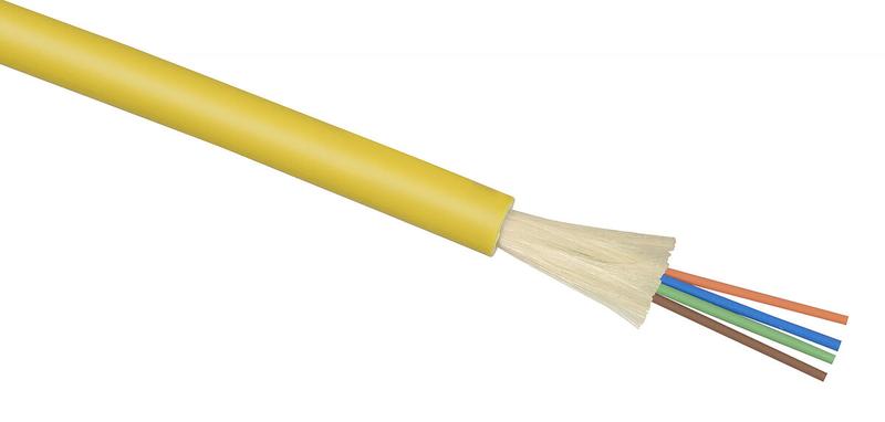 Кабель волоконно-оптический TB-A-9-16T-E-K-LSZH-IN-25 9/125 одномод. 16 волокон плотн. буферн. покрытие (tight buffer) для внутр. прокладки -25-+50град.C LSZH (F90161601Y) желт. (м) Cabeus 7717c