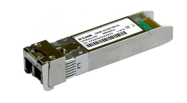 Трансивер SFP+ 433XT/B1A с 1 портом 10GBase-ER для одномод. оптич. кабеля (до 40км) D-Link 1853604