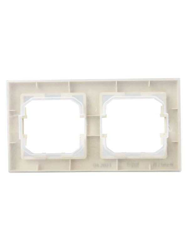 Рамка 2-м IP44 BRITE РУ-2-БрКр-44 беж. IEK BR-M22-44-K10