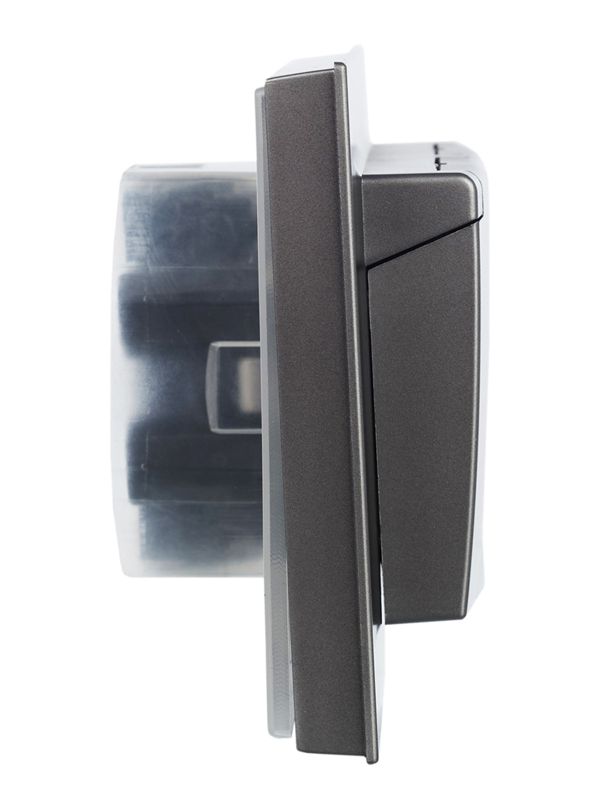 Розетка 2-м СП BRITE РСбш12-3-44-БрС 16А в сборе IP44 с крышкой сталь IEK BR-R26-16-44-K46-F